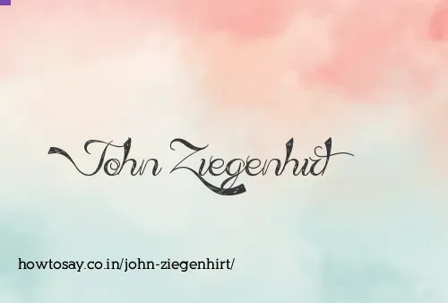 John Ziegenhirt