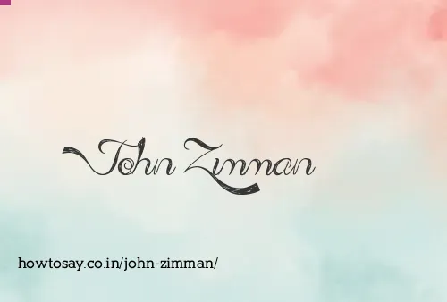 John Zimman