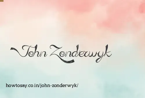 John Zonderwyk