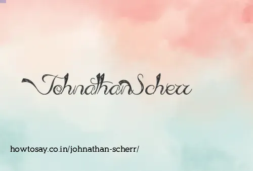 Johnathan Scherr