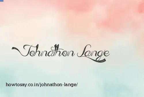 Johnathon Lange