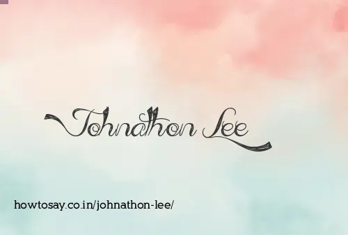 Johnathon Lee
