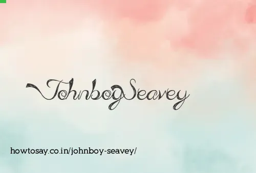 Johnboy Seavey