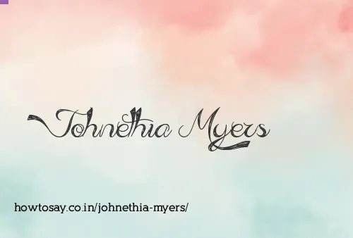 Johnethia Myers
