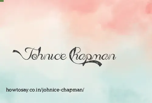 Johnice Chapman