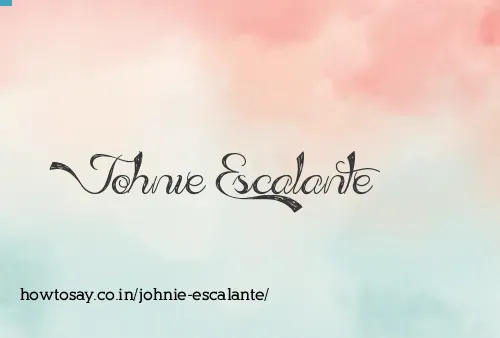 Johnie Escalante