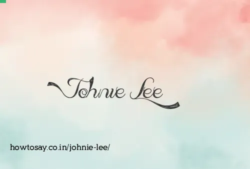 Johnie Lee
