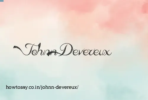 Johnn Devereux