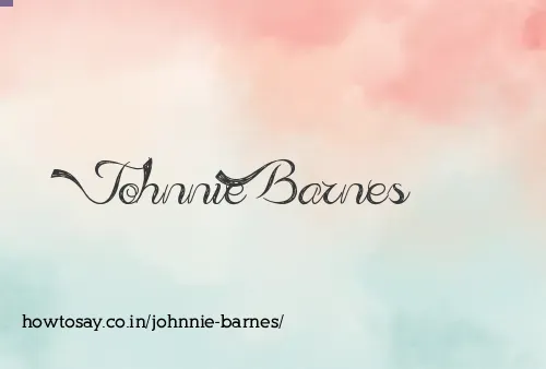 Johnnie Barnes