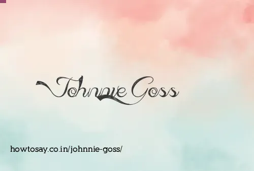 Johnnie Goss