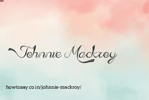 Johnnie Mackroy