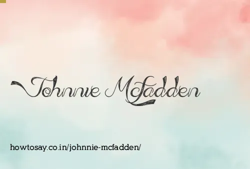 Johnnie Mcfadden