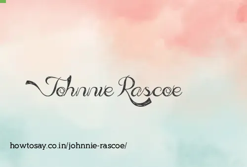 Johnnie Rascoe