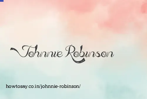 Johnnie Robinson