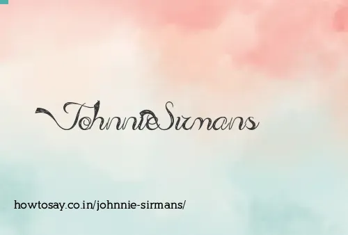 Johnnie Sirmans