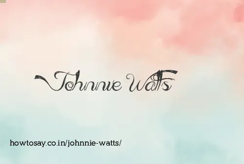 Johnnie Watts