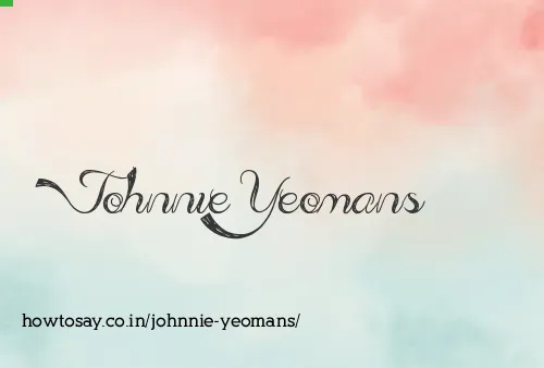 Johnnie Yeomans