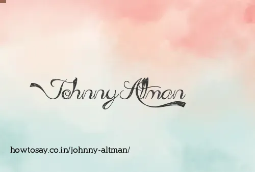 Johnny Altman