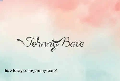 Johnny Bare