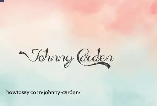 Johnny Carden