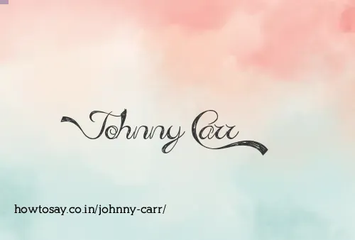 Johnny Carr