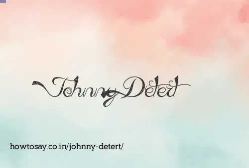 Johnny Detert