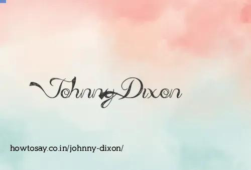 Johnny Dixon