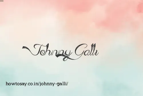 Johnny Galli
