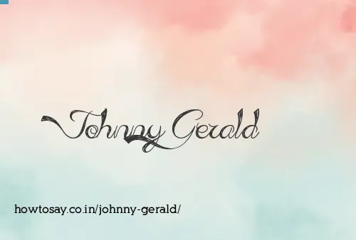Johnny Gerald