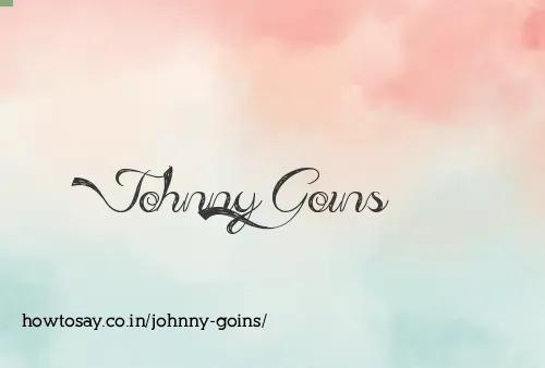 Johnny Goins