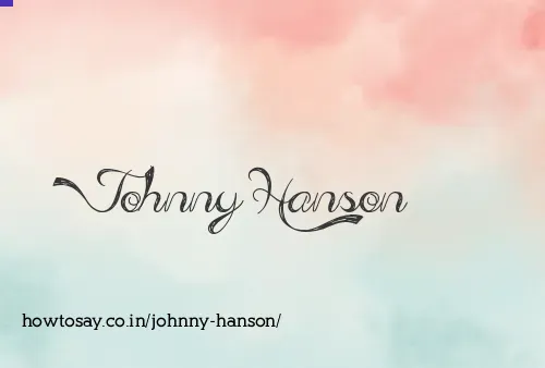 Johnny Hanson