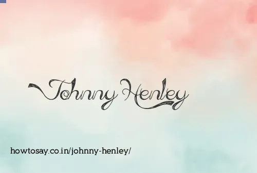 Johnny Henley