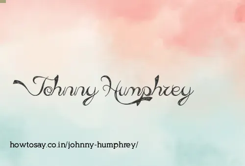 Johnny Humphrey