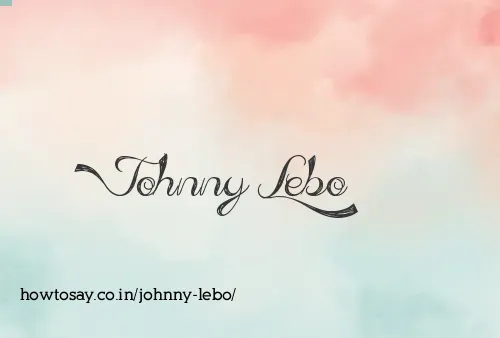 Johnny Lebo