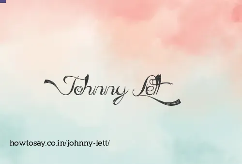 Johnny Lett