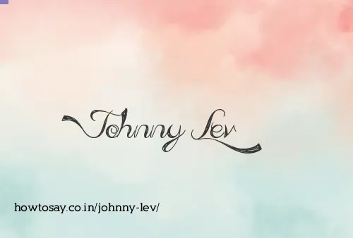 Johnny Lev
