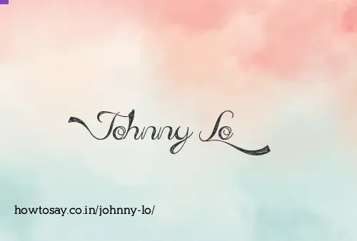 Johnny Lo
