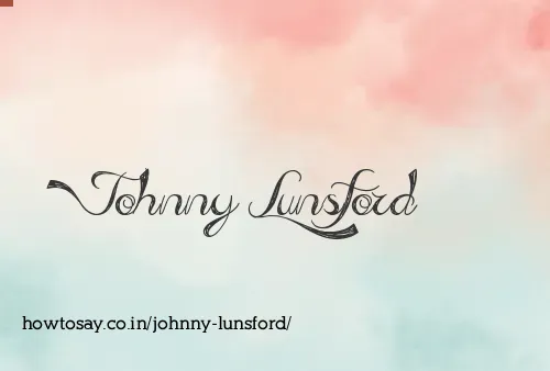 Johnny Lunsford