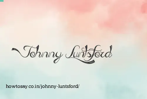 Johnny Luntsford