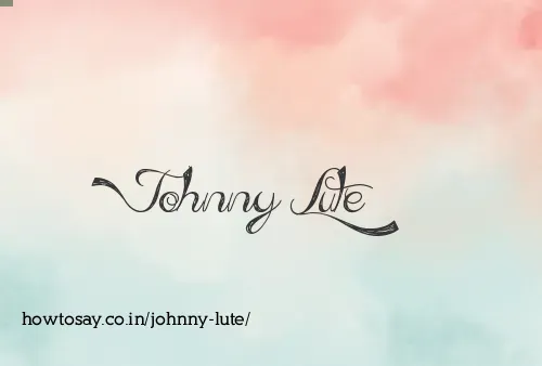 Johnny Lute