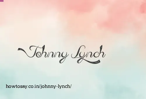 Johnny Lynch
