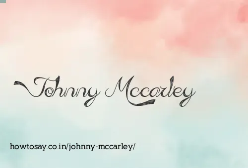 Johnny Mccarley