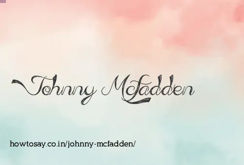 Johnny Mcfadden