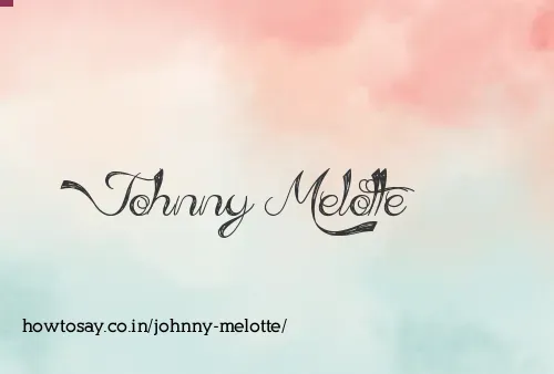 Johnny Melotte