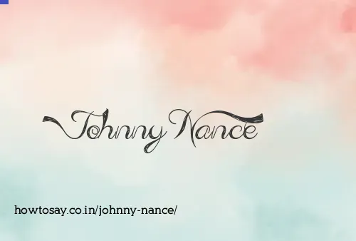 Johnny Nance