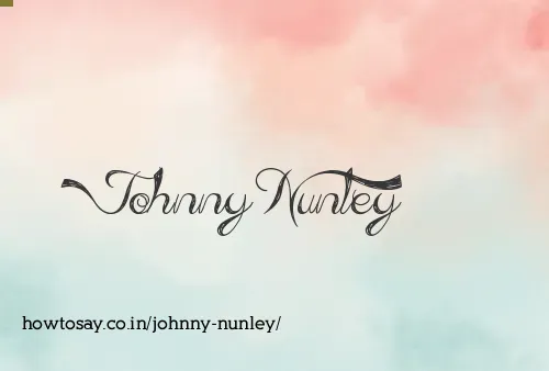 Johnny Nunley