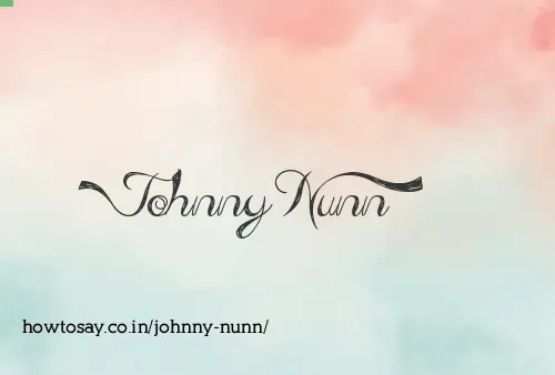 Johnny Nunn