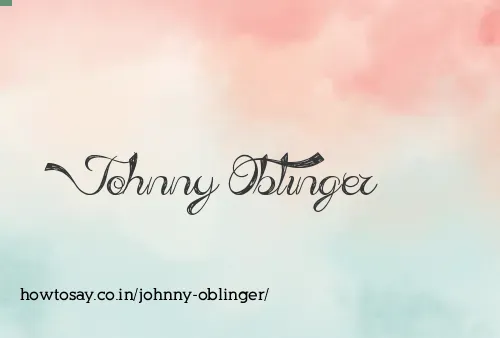 Johnny Oblinger