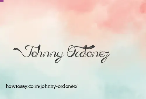 Johnny Ordonez