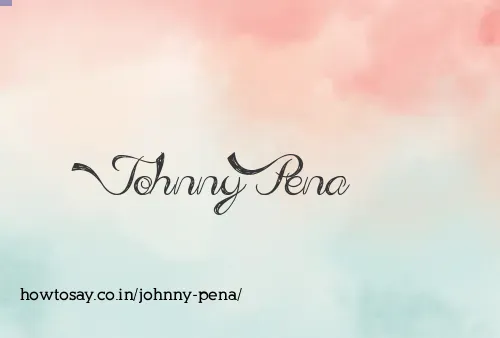 Johnny Pena